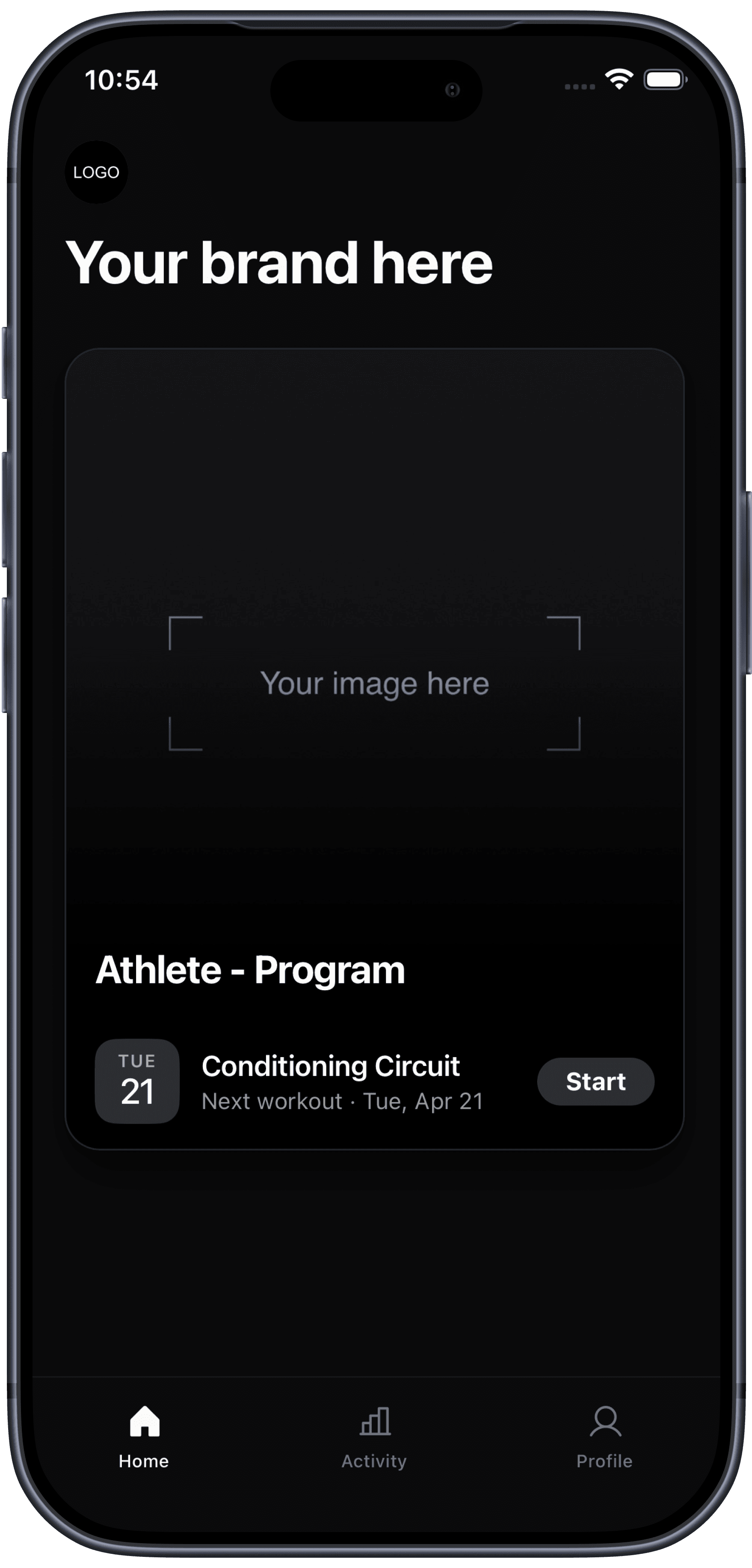 Gebrandmarkte Athleten-App